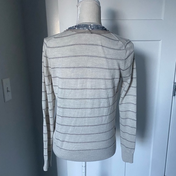 LOFT Sequin Trim Sweater - Picture 3 of 8